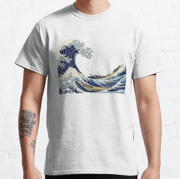 Retro Great Wave Tshirt Unisex Japan Gifts Mens T-Shirt #DPK Kanagawa Art 
