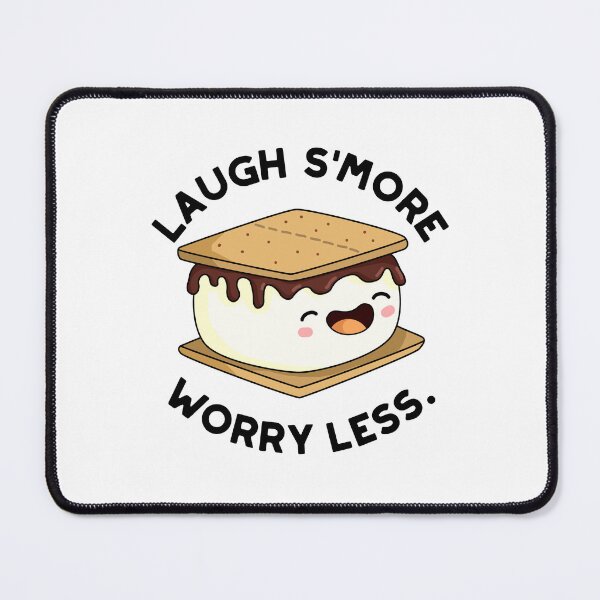 Item preview, Laugh Smore Worry Less Funny Smore Puns  designed and sold by punnybone.