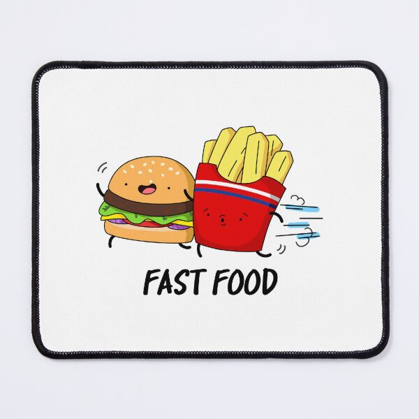 Item preview, Fast Food Funny Burger Fries Puns designed and sold by punnybone.
