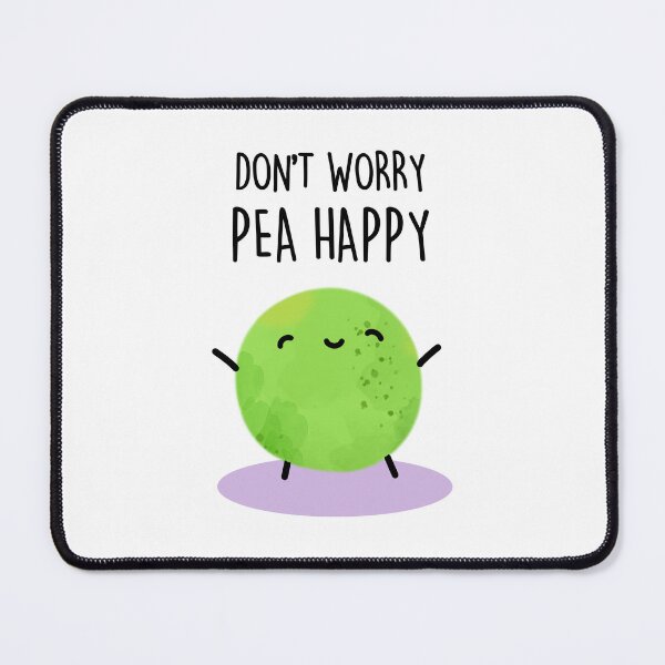 Item preview, Don't Worry Pea Happy Funny Pea Puns  designed and sold by punnybone.