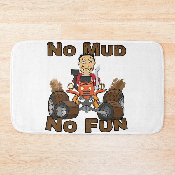 Item preview, No Mud No Fun Off Road Tractor Red designed and sold by ETVdesign.