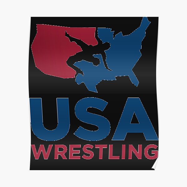 usa-wrestling-logo-poster-for-sale-by-michaellampert-redbubble