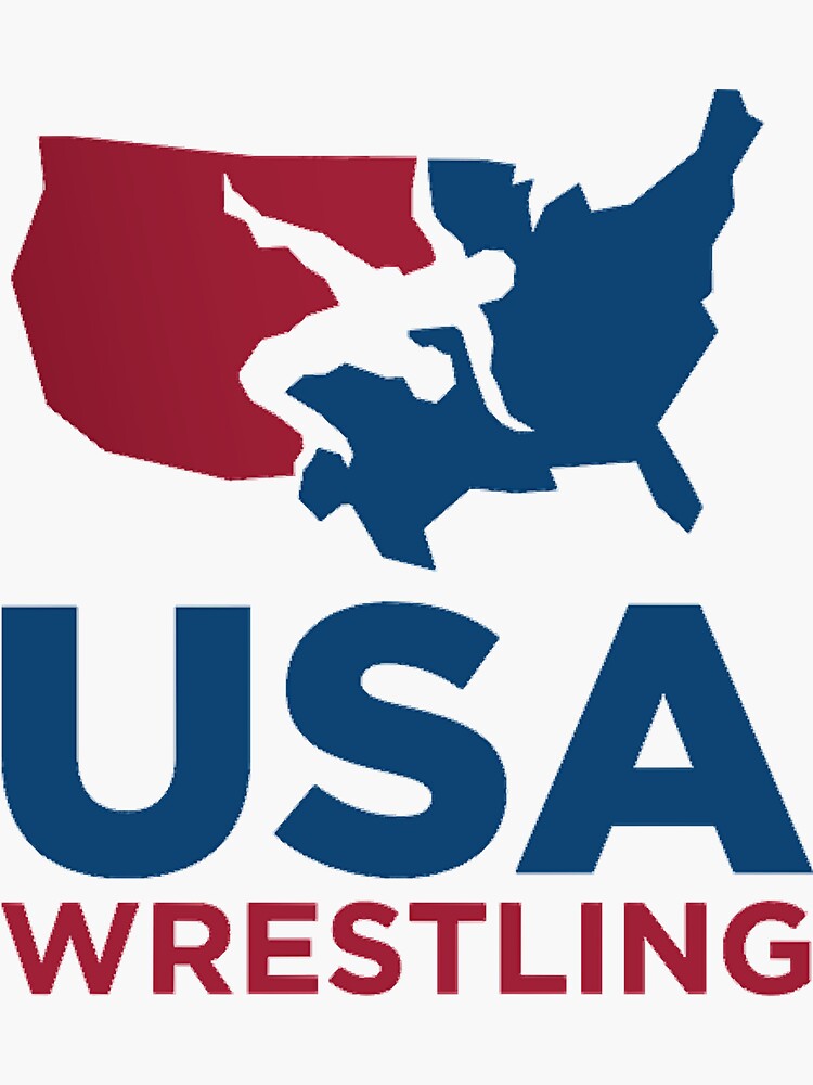 "Usa wrestling logo" Sticker for Sale by MichaelLampert Redbubble