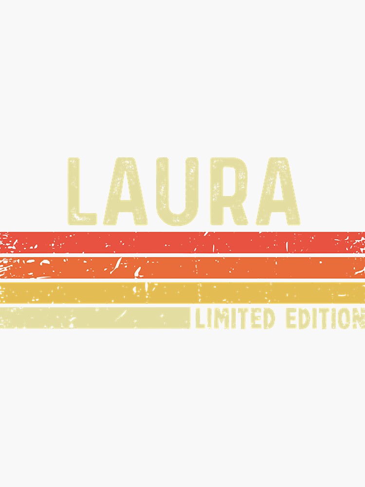 laura-first-name-vintage-retro-gift-for-laura-sticker-for-sale-by