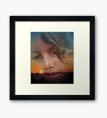 Skyler at Sunset Framed Print