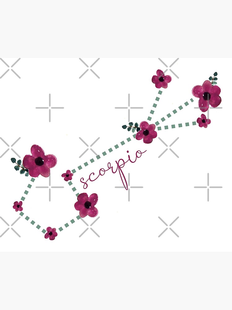 "Scorpio sign the cute flower Scorpio constellation" Poster for Sale
