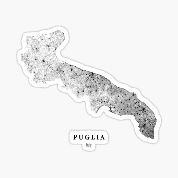 Item preview, Puglia map, Italian region, Italy designed and sold by MondoArtShop.