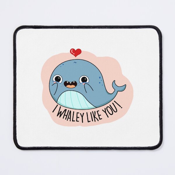 Item preview, I Whaley Like You Funny Whale Puns  designed and sold by punnybone.
