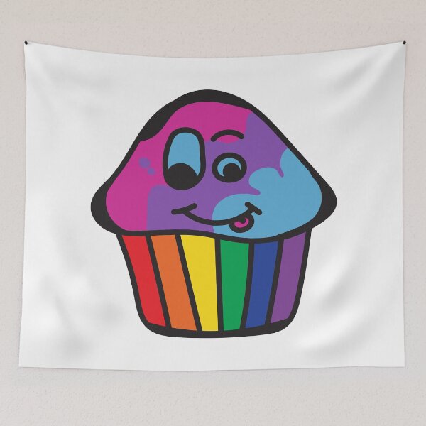 Item preview, Androgyne Pride Rainbow Cupcake designed and sold by BiOurPride.