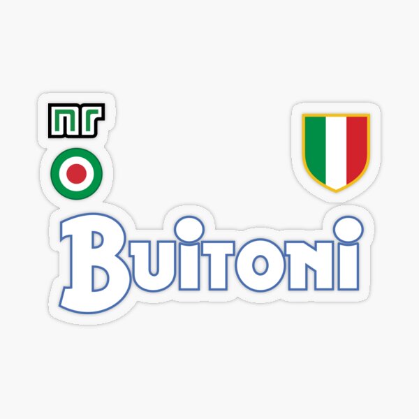 Napoli Campione D'Italia sticker, Laptop Decal