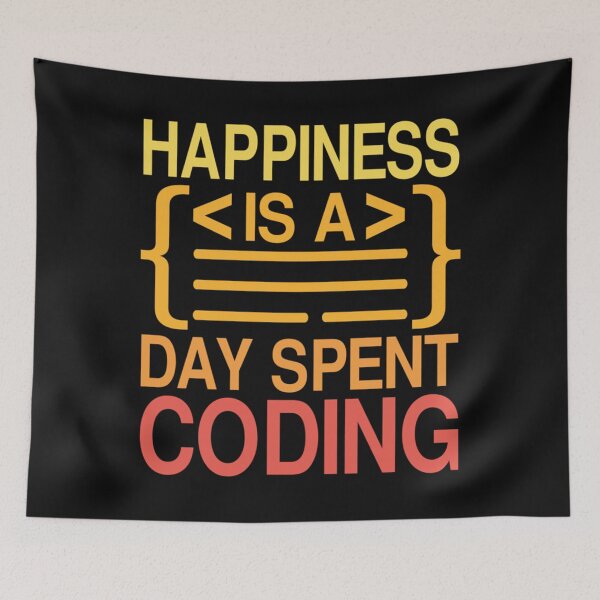 Item preview, Le bonheur est une journée passée à coder une citation en informatique pour les développeurs de logi designed and sold by CarlosKraus93.