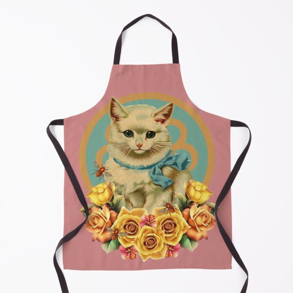 Item preview, Vintage Kitten and Bees designed and sold by sandpiperstudio.