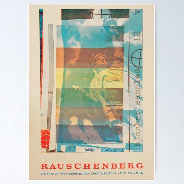 Item preview, Exhibition Poster Rauschenberg 1963 designed and sold by DejaVuStudio.