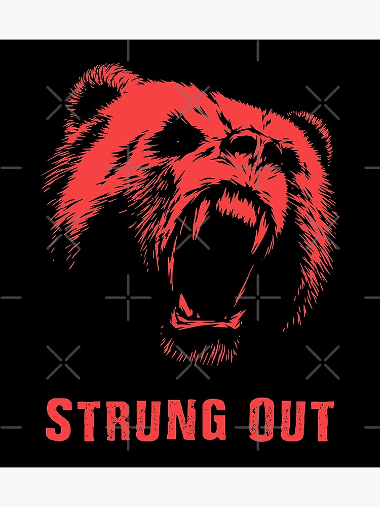 "Strung Out legendary Californian punk rock band, Angry Bear logo