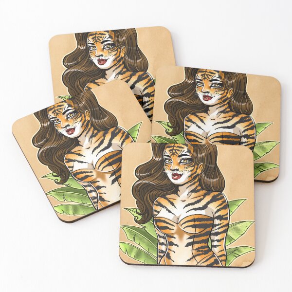 Item preview, Tiger jungle woman  designed and sold by Mariko Konno.
