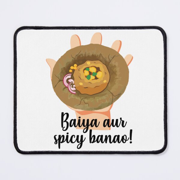 Item preview, Spicy Pani Puri Hindi Quote India Pakistan Food Lovers designed and sold by alltheprints.