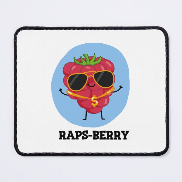 Item preview, Raps-berry Funny Rapper Raspberry Puns  designed and sold by punnybone.