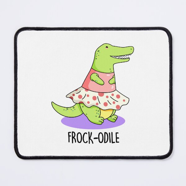 Item preview, Frock-odile Funny Crocodile Puns  designed and sold by punnybone.