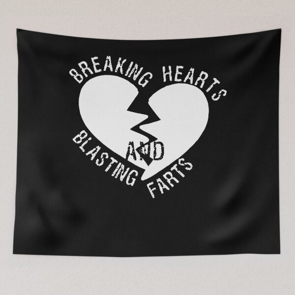 Item preview, Breaking Hearts and Blasting Farts Funny Graphic designed and sold by ElizabethxJime.