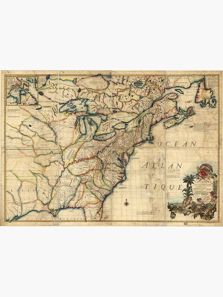 "Map of North America (1777)" Photographic Print by allhistory | Redbubble
