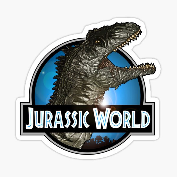 Jurassic World Logo Sticker