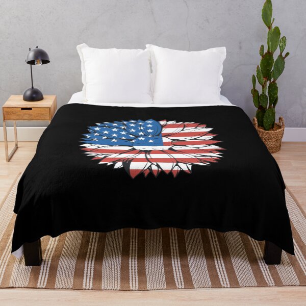 Artikelvorschau, USA Flagge Sonnenblume entworfen und verkauft von DerSenat.