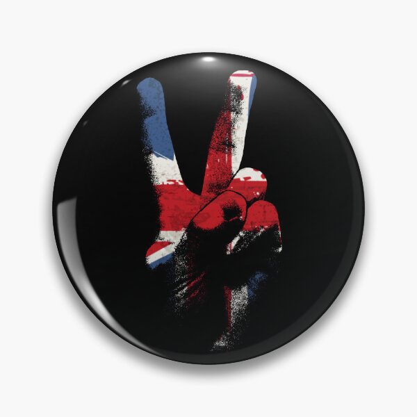 Artikelvorschau, Great Britain Flag Peace Sign Hand Peace In England Gear entworfen und verkauft von DynamicDesign.