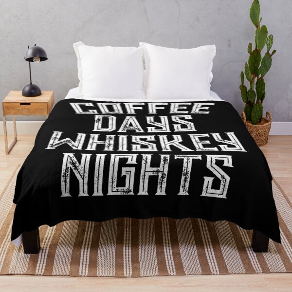 Item preview, Coffee Days Whiskey Nights Funny Drinking Graphic designed and sold by ElizabethxJime.