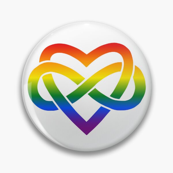 Item preview, Rainbow Heart Infinity  Pride Month designed and sold by TaylorGift.