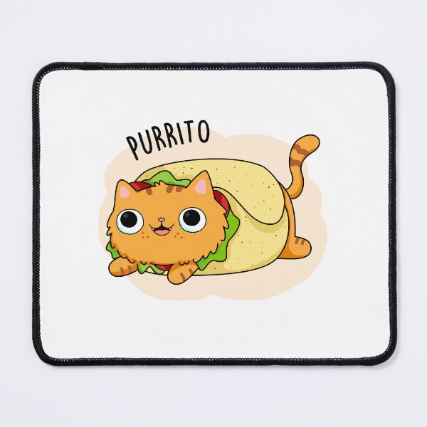 Item preview, Purrito Funny Kitty Cat Burrito Puns  designed and sold by punnybone.