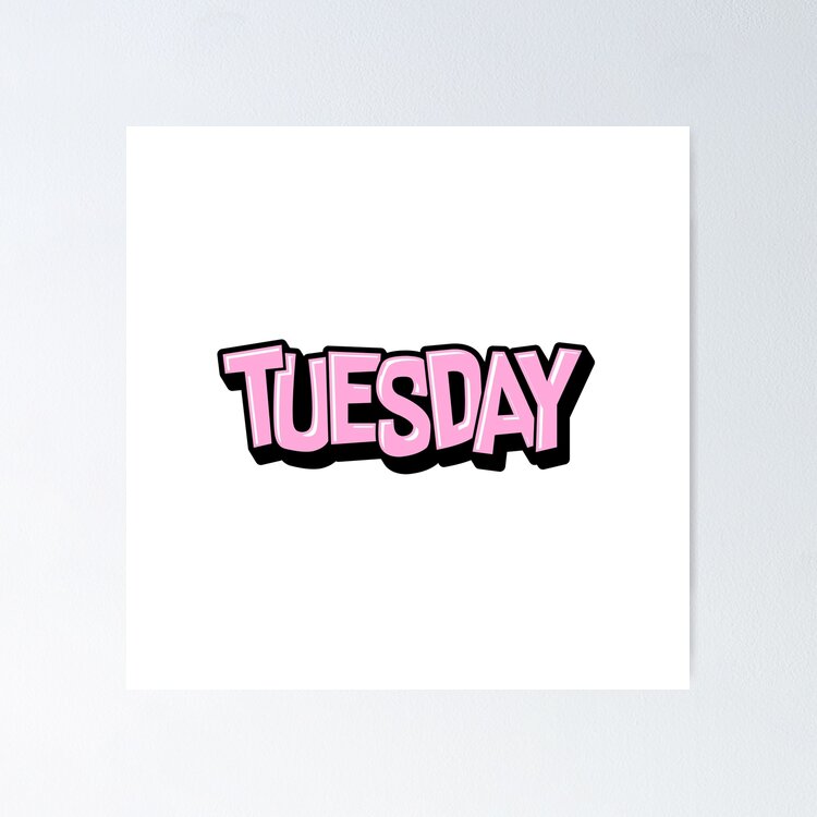 FUNNY TUESDAY TYPOGRAPHY Sticker