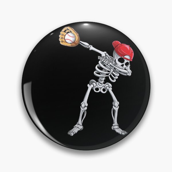 Artikelvorschau, Dabbing Skeleton Baseball Halloween Player Catcher Pitcher entworfen und verkauft von ElizabethxJime.