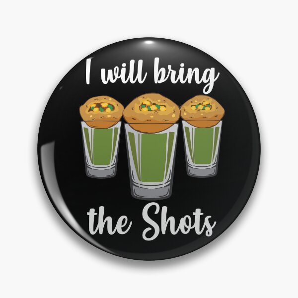 Item preview, I will bring the shots Pani Puri shot glass Party India Design designed and sold by alltheprints.