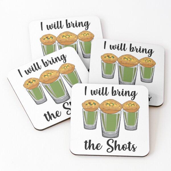 Item preview, I will bring the shots Pani Puri shot glass Party India Design designed and sold by alltheprints.