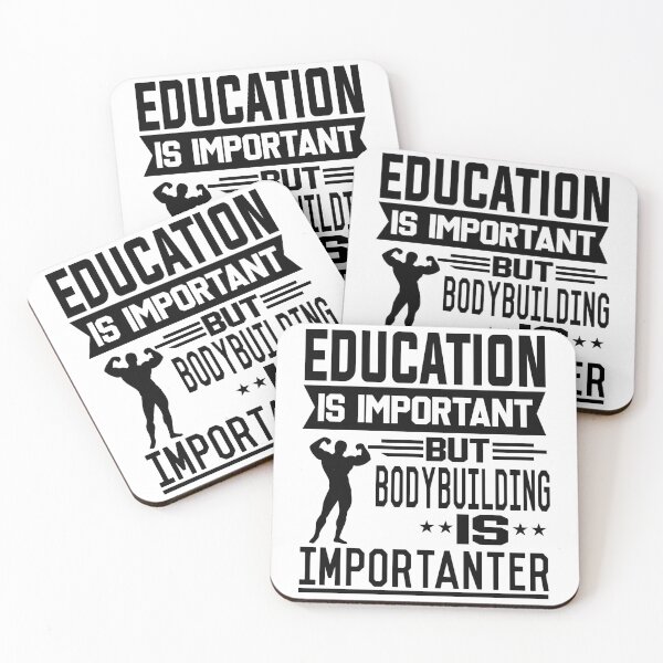 Item preview, Education is important but Bodybuilding is Importanter designed and sold by printhappy4you.