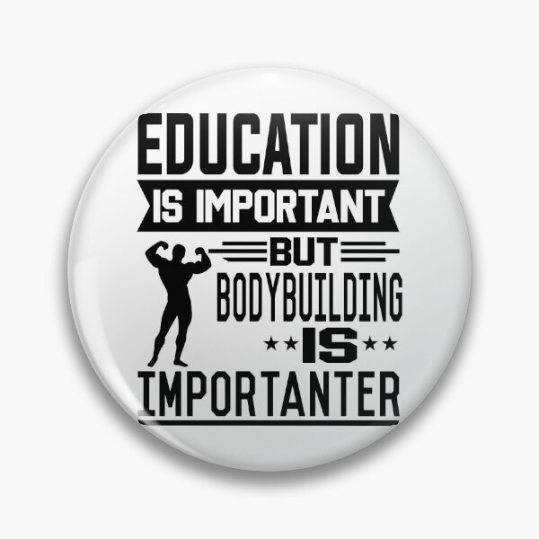 Artikelvorschau, Bildung ist wichtig, aber Bodybuilding ist wichtiger entworfen und verkauft von printhappy4you.