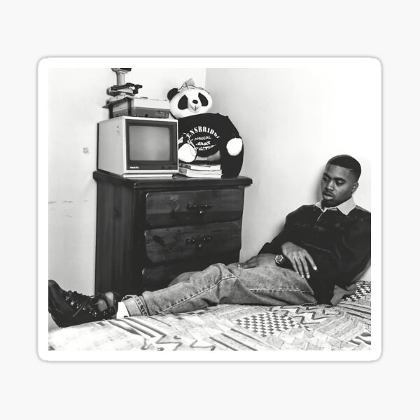 Aperçu de l'œuvre NAS ROOM ILLMATIC T-shirt rap hip-hop créée et vendue par insidecorner.