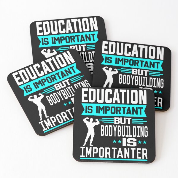 Item preview, Education is important but Bodybuilding is Importanter designed and sold by printhappy4you.