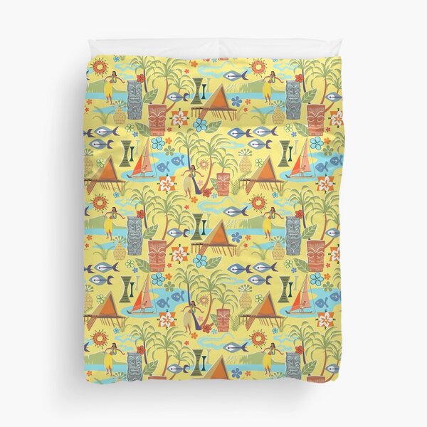 Item preview, Mid Century Hawaiian Vacation with Tikis and Hula Girls designed and sold by vinpauld.