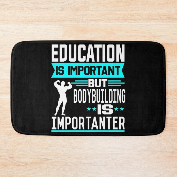 Item preview, Education is important but Bodybuilding is Importanter designed and sold by printhappy4you.