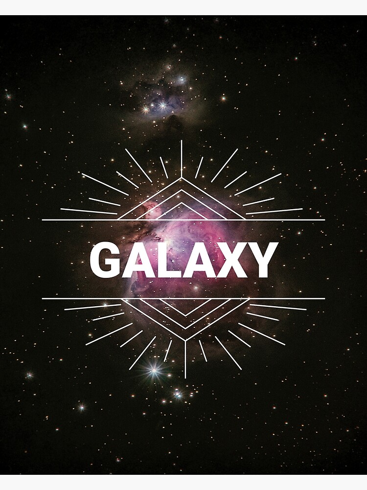 "Galaxy Nebula Print Galactic Design" Poster for Sale by