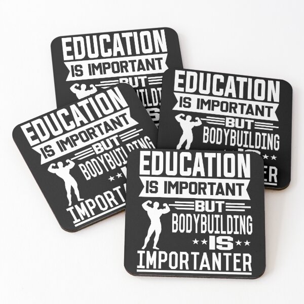 Item preview, Education is important but Bodybuilding is Importanter designed and sold by printhappy4you.