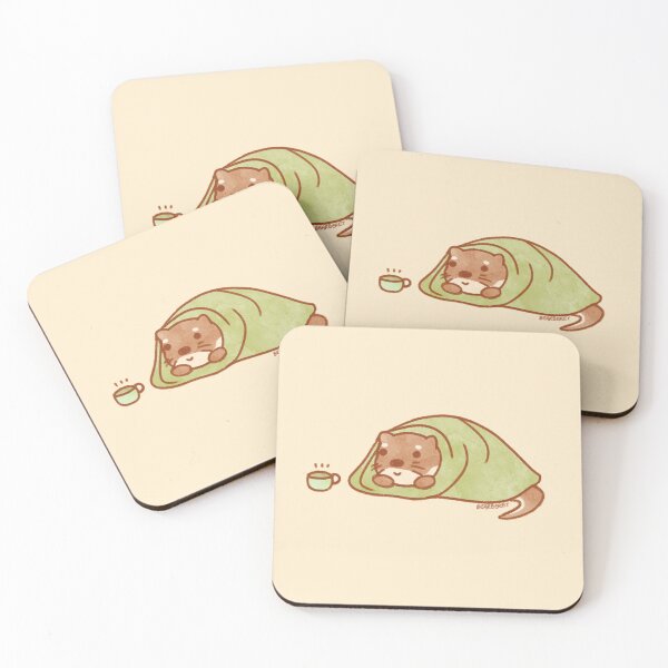 Item preview, Otter in a Blanket with Tea designed and sold by bearberetstudio.