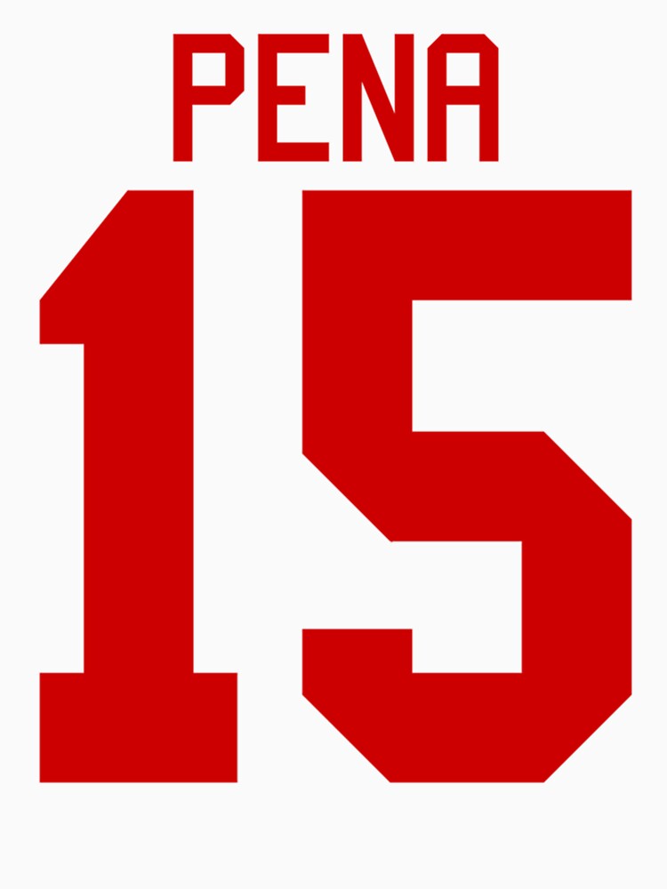 Carlos Pena jersey - red text Fitted  Essential T-Shirt for Sale