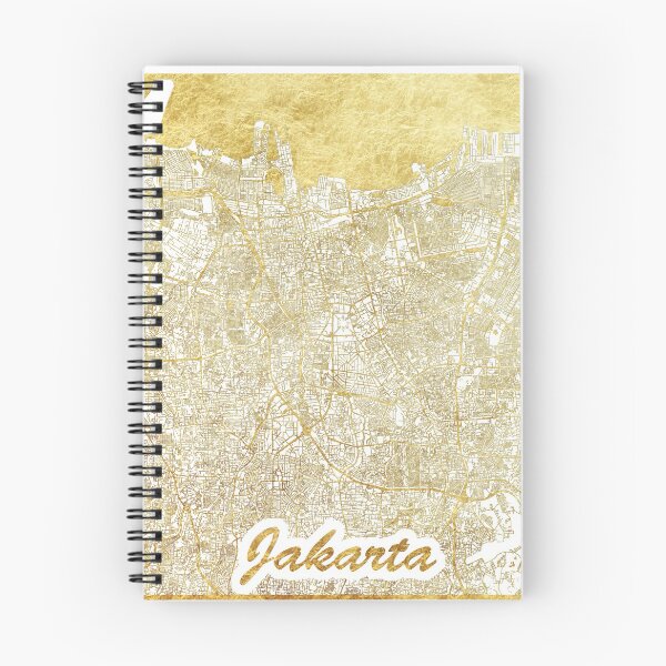Item preview, Jakarta Map Gold designed and sold by HubertRoguski.