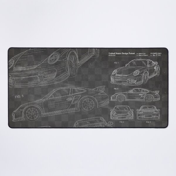 Vista previa del artículo con la obra «Patente Porsche 911 - 911 Carrera Art - Pizarra negra», diseñado y vendido por patentpress.