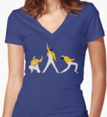 Freddie x 3 Women's Fitted V-Neck T-Shirt