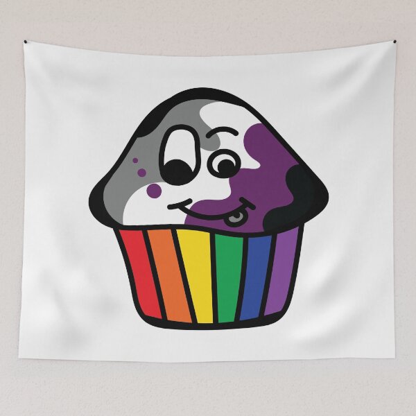 Item preview, Asexual Pride Rainbow Cupcake designed and sold by BiOurPride.
