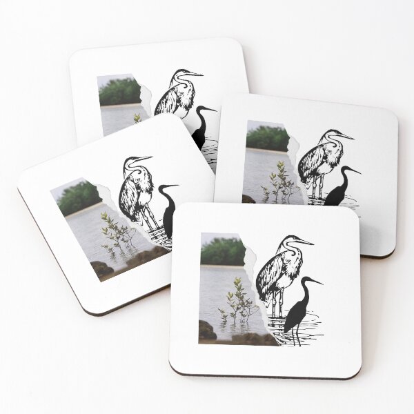 Item preview, the heron and the crane designed and sold by Jessi-Sketches.