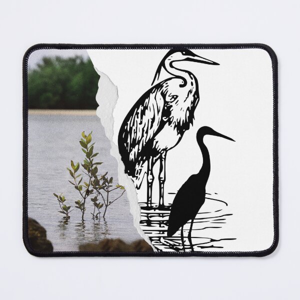 Item preview, the heron and the crane designed and sold by Jessi-Sketches.